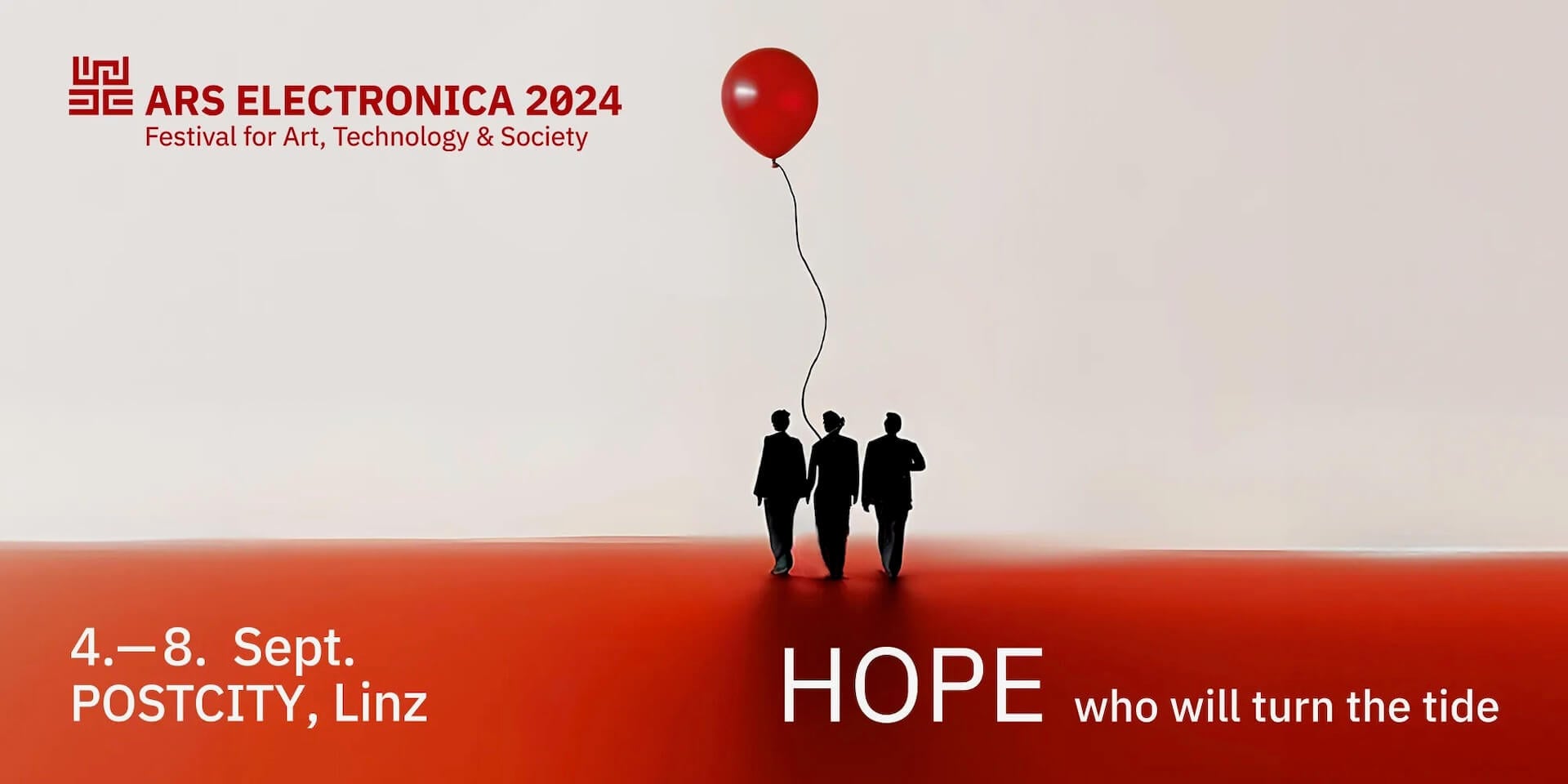 「希望——誰將扭轉局勢」（HOPE – who will turn the tide）。（© Ars Electronica）