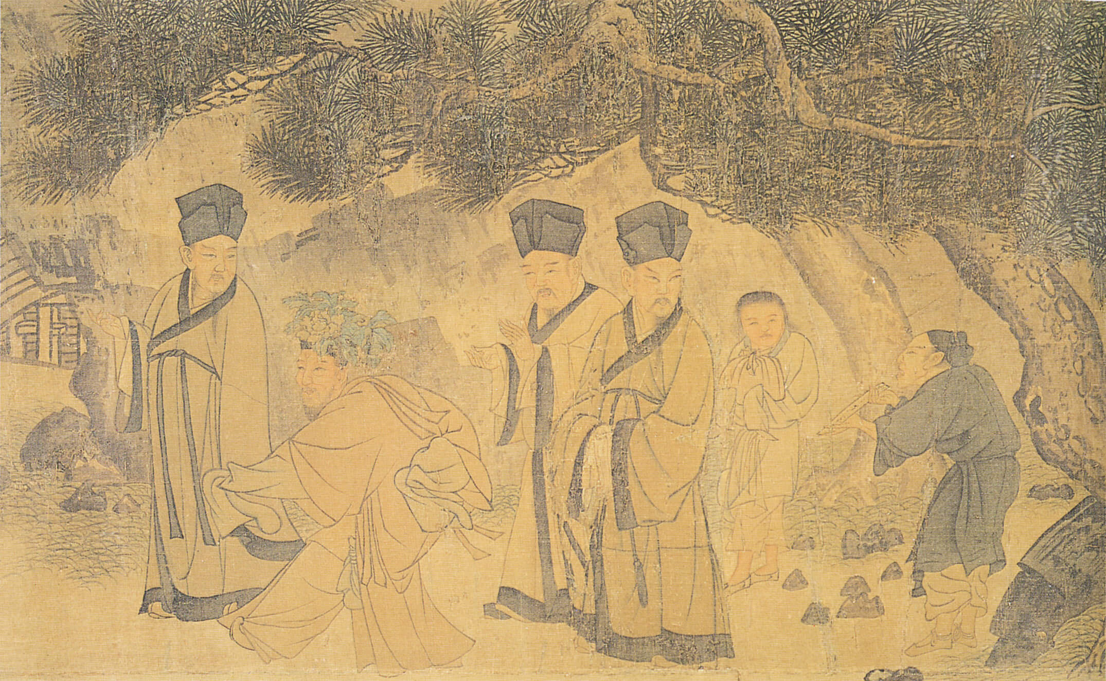 13世紀南宋〈香山九老〉手卷（27.1×217.2厘米，局部），佛利爾美術館藏。