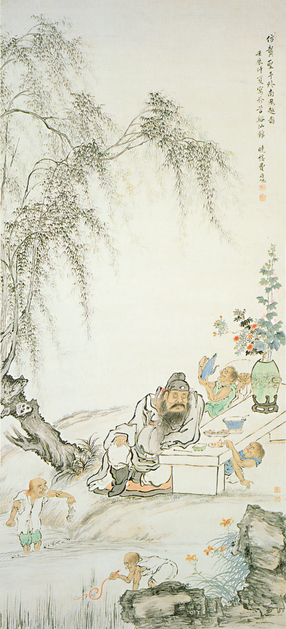 清費丹旭〈終南鬼趣圖〉，佛利爾美術館藏。
