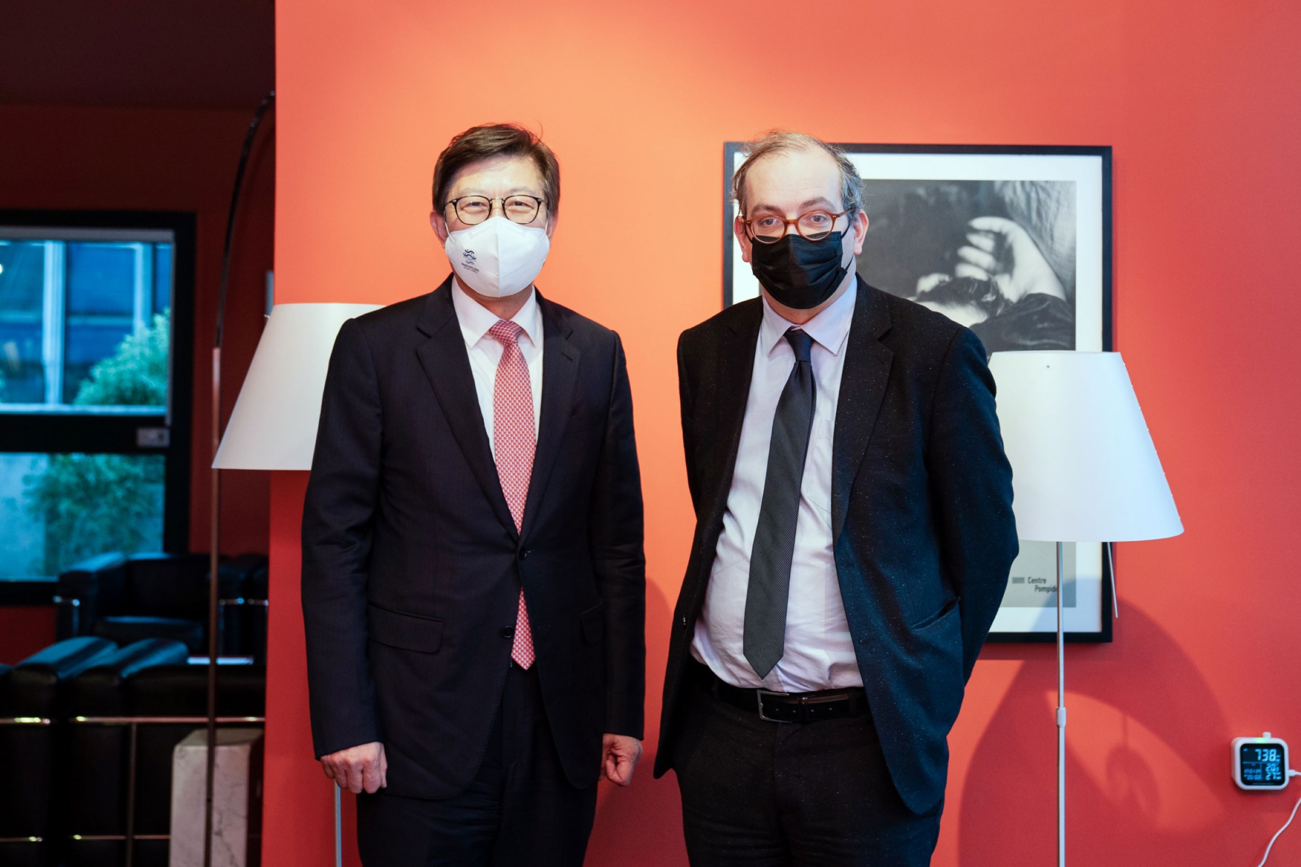 龐畢度中心中心主席羅蘭．勒龐（Laurent Le Bon）5月左右訪問釜山，（圖／釜山市政府官網報導資料）
