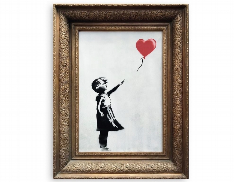 《手持氣球的女孩》（Girl With Balloon）。（蘇富比提供）