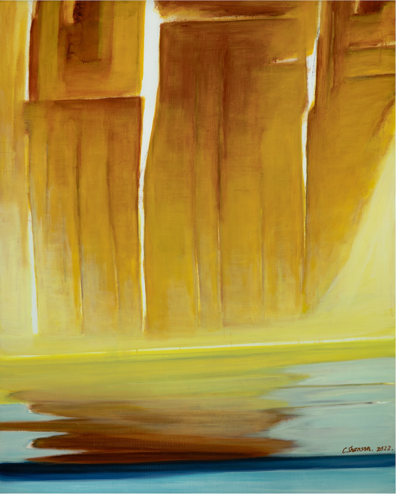陳聖頌，《黃2022之一》，162cm×130cm，2022。（藝術家提供）