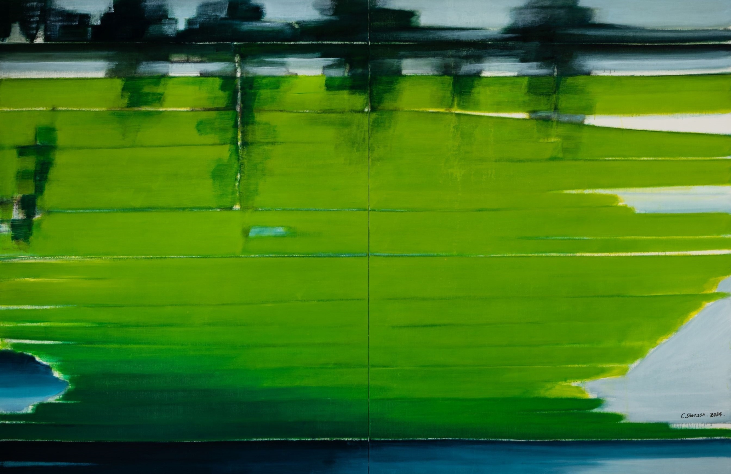 陳聖頌，《茵》，200cmx300cm，2024。（藝術家提供）