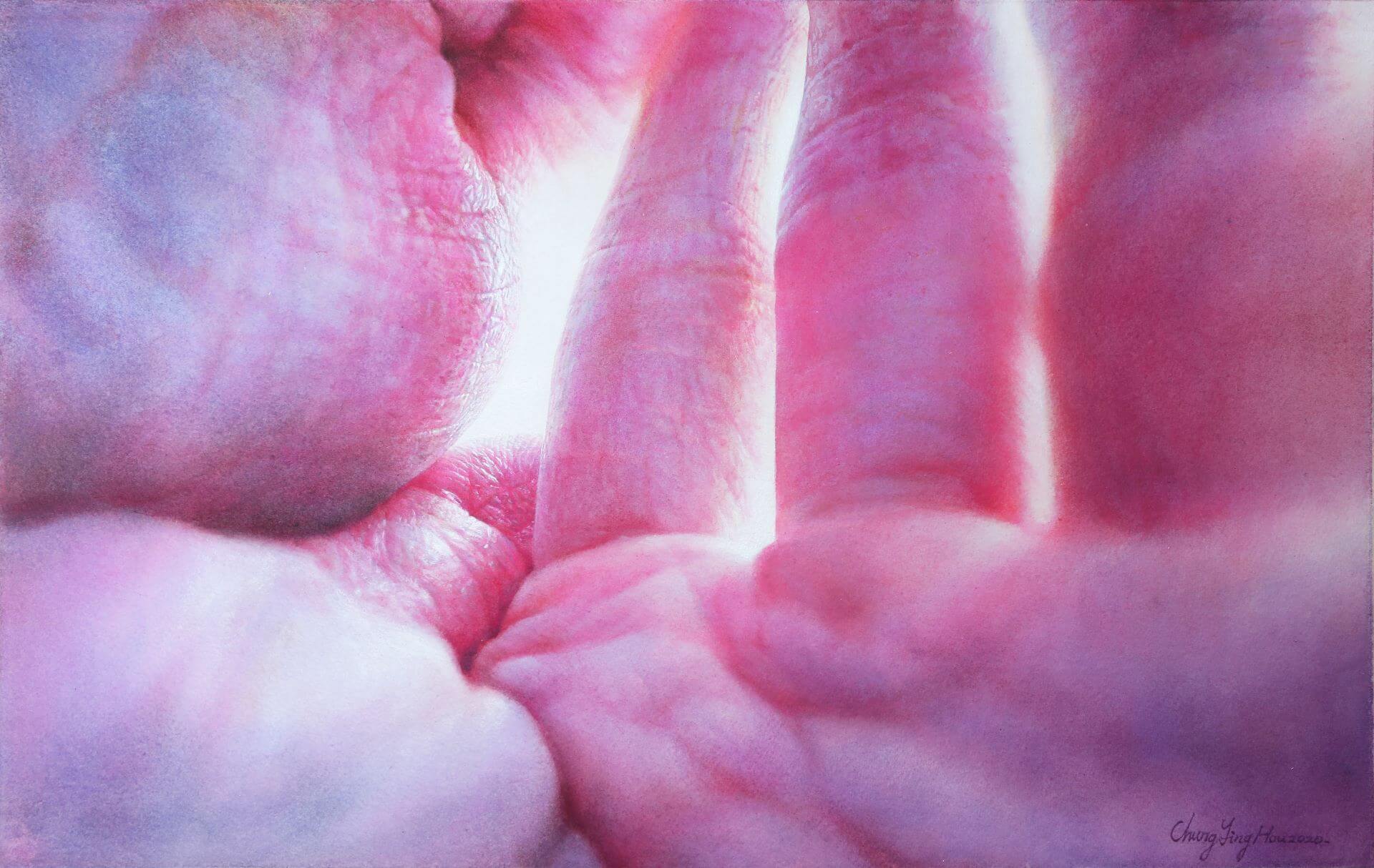 〈視界 16〉，侯忠穎，2020，39 x 60.8 cm，Holbein Artist Watercolour on Arches Paper。（WHATZ國際當代藝術博覽會提供）