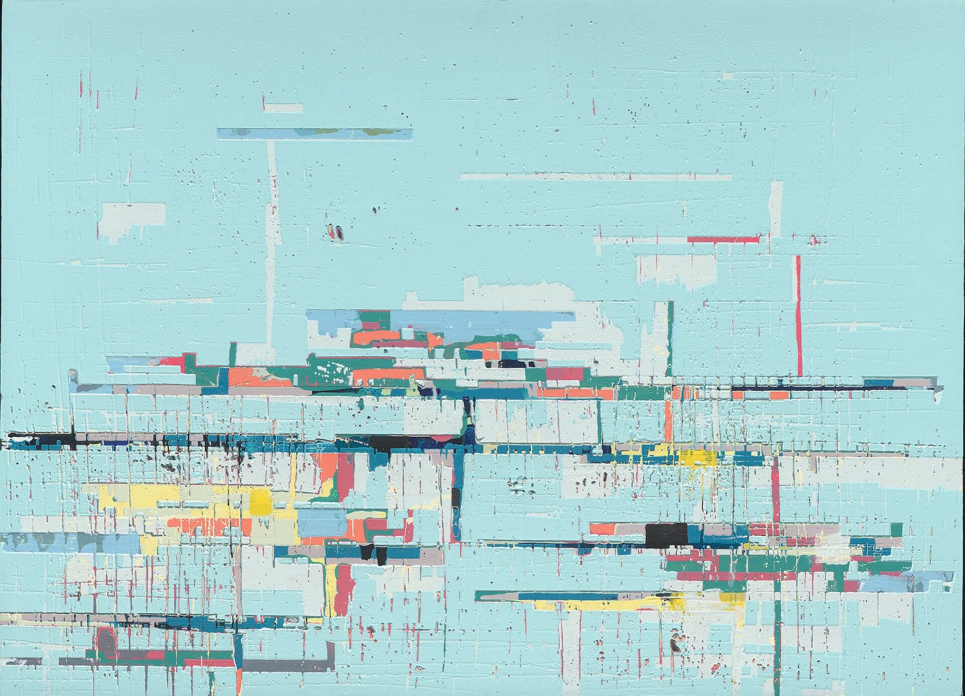徐明豐，《季節2024-5》，72.5cm×100cm，絹印版畫，2024。（乙皮畫廊提供）