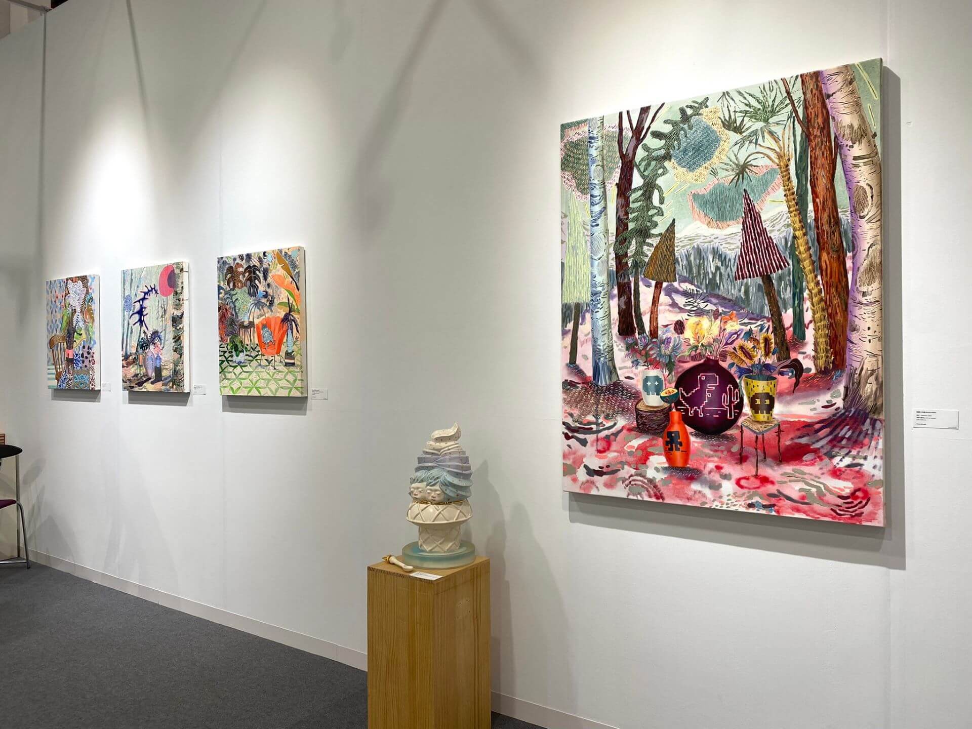2024台北藝博會&nbsp;Hiro Hiro Art Space展場一景。（本刊資料室）