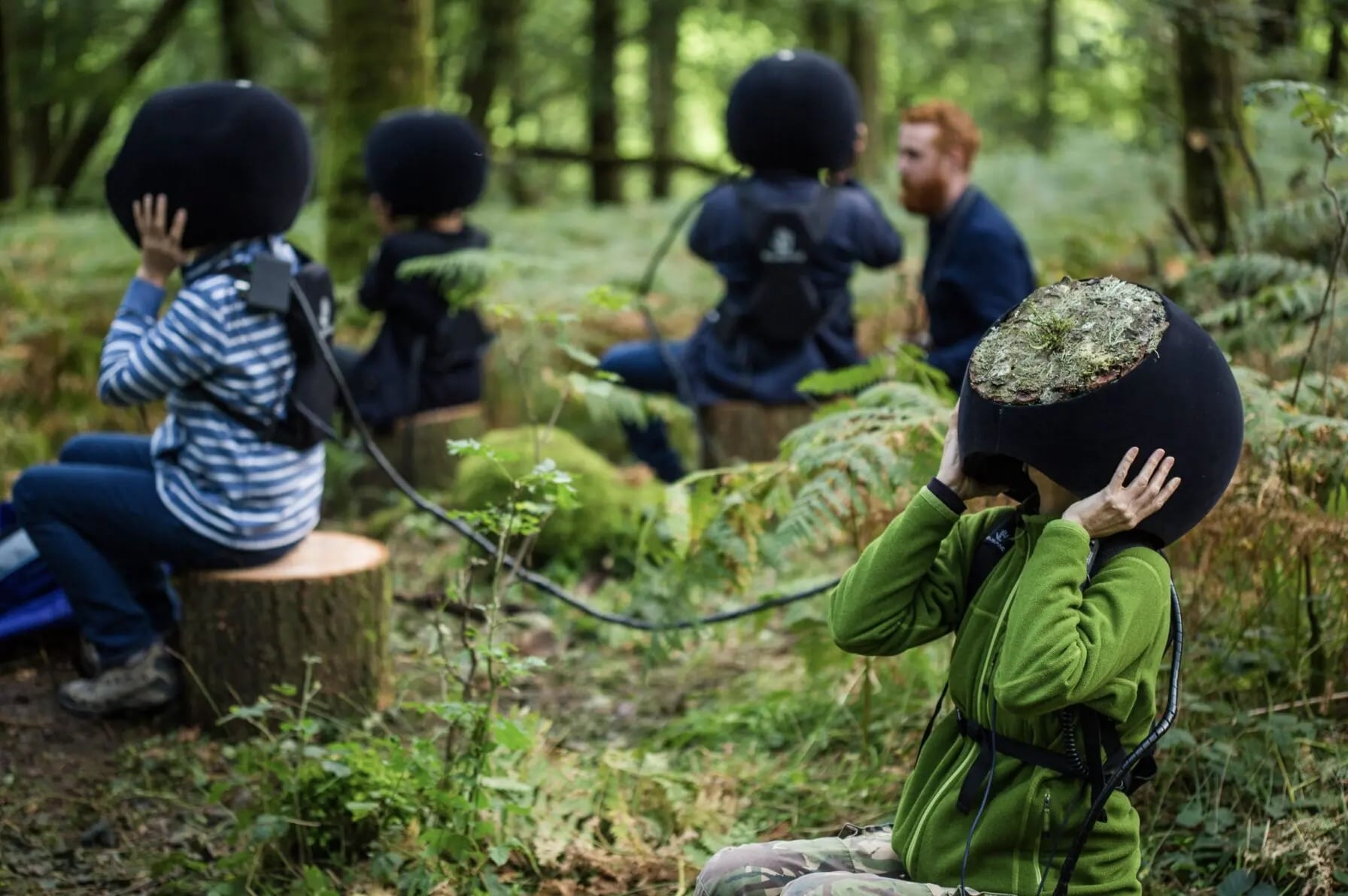 Marshmallow Laser Feast，《In the Eyes of the Animal》，Abandon Normal Devices Festival，Grizedale，UK，2016。圖片來源／Marshmallow L…