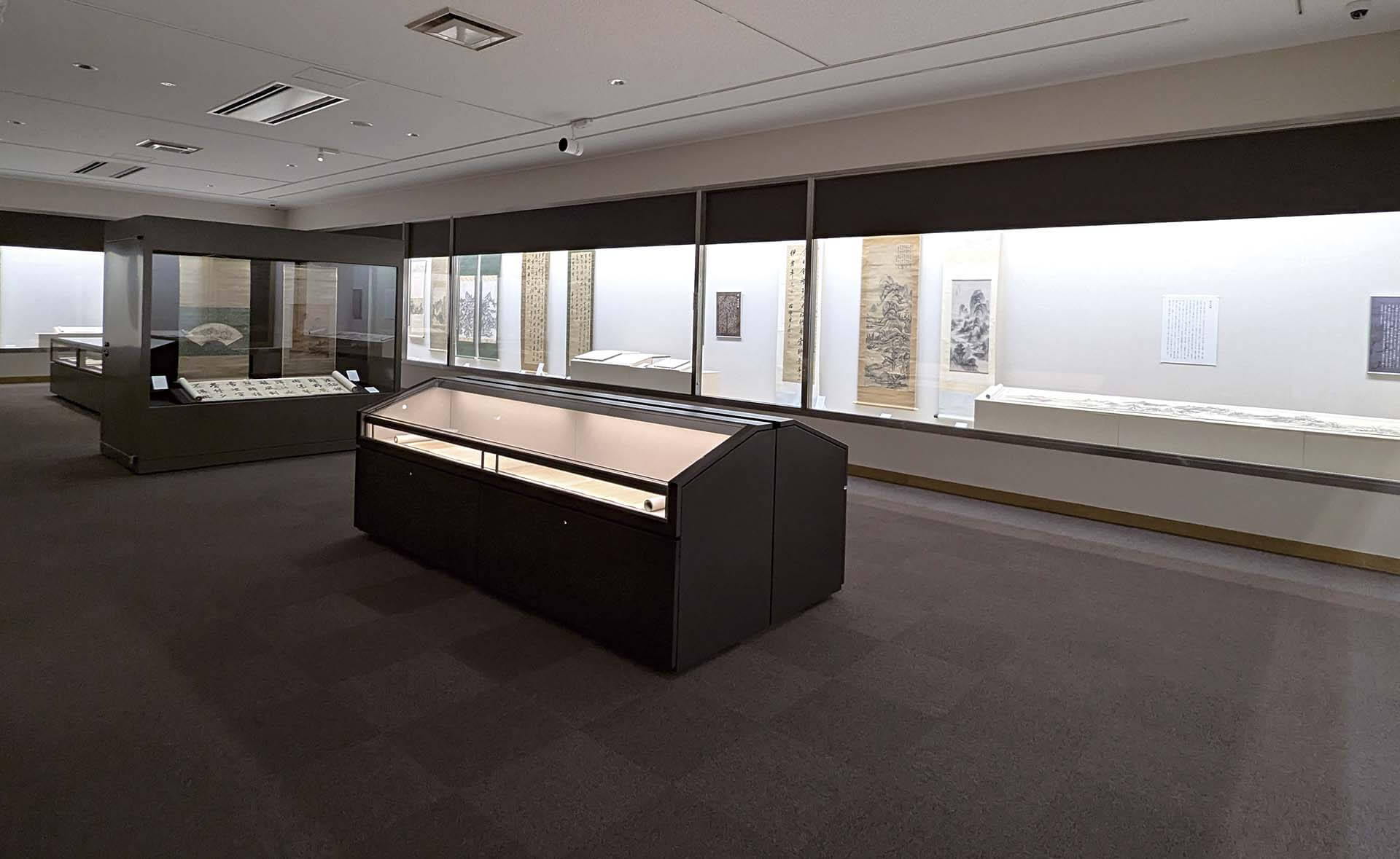黑川古文化研究所「文雅的典範─清朝盛世的書畫」展覽現場。