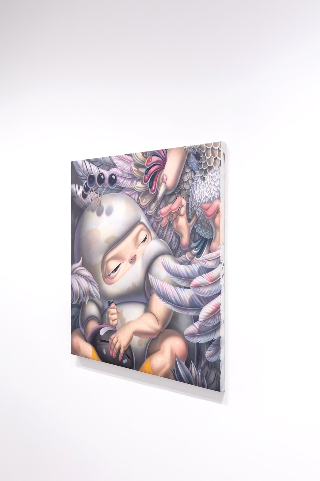 Kwang Hyun Kim,《As You Wish》,壓克力、畫布,100 × 100 × 3 cm,2024。(DOPENESS ART LAB提供)