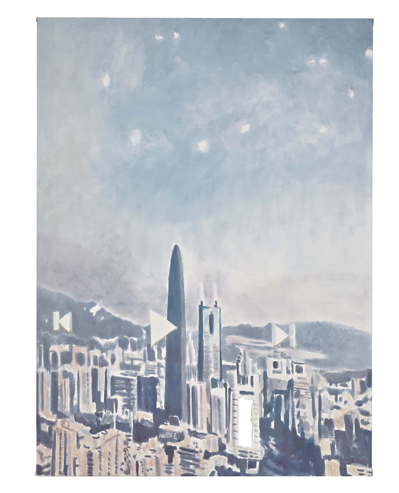 呂克．圖伊曼斯，《深圳》，布面油彩，213.2×156.4 cm ，2019，私人收藏。（呂克．圖伊曼斯工作室提供及拍攝）