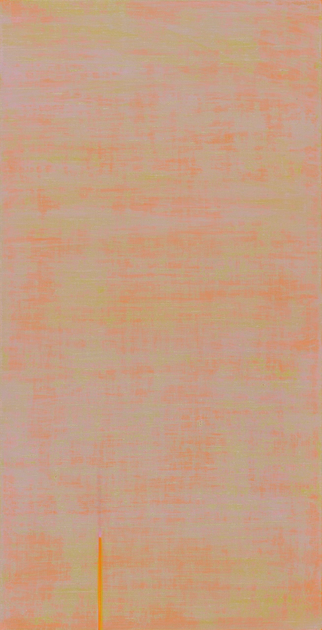 紀嘉華，《直觀-1》，油彩、亞麻布，74 x 38 cm，2023（耿畫廊提供）