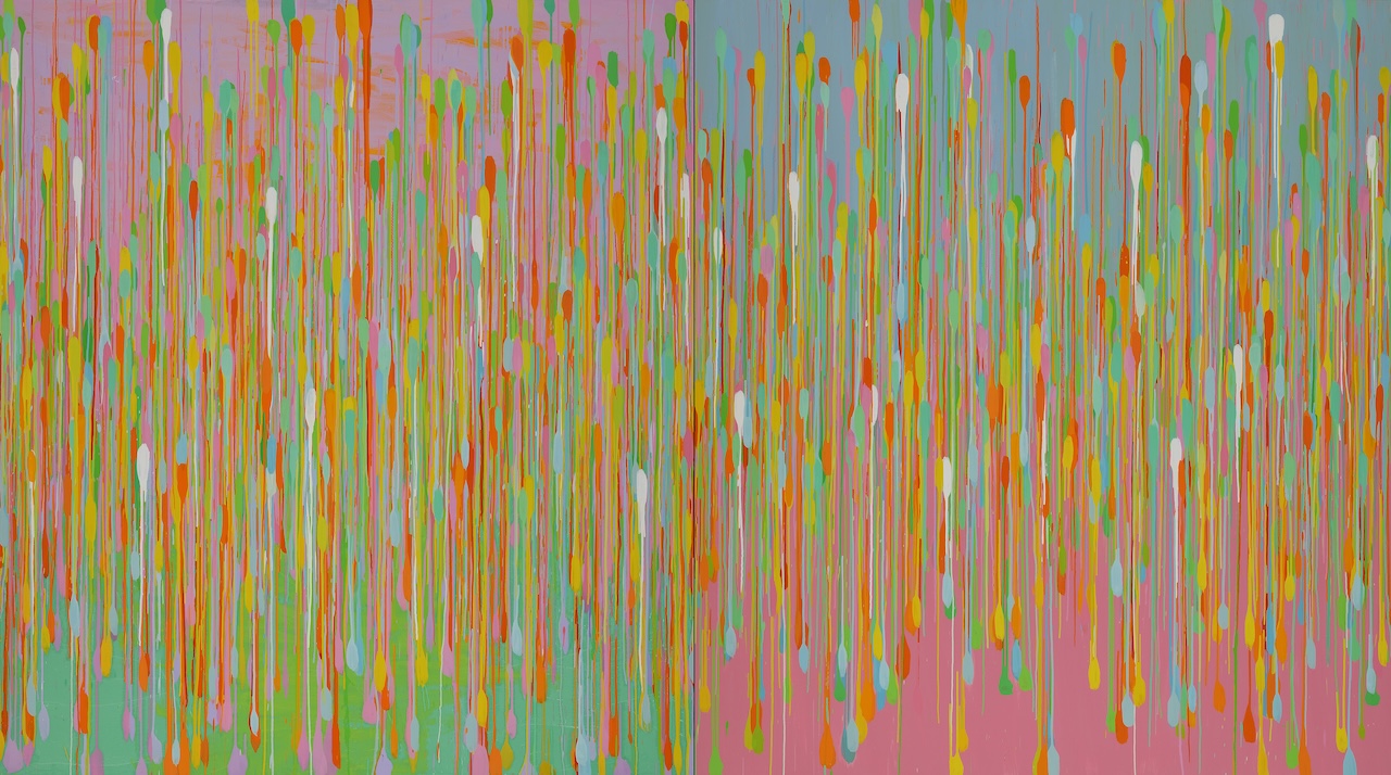 紀嘉華，《每天為你寫一首歌-3》，油彩、亞麻布，190 x 340 cm，2019-2020（耿畫廊提供）