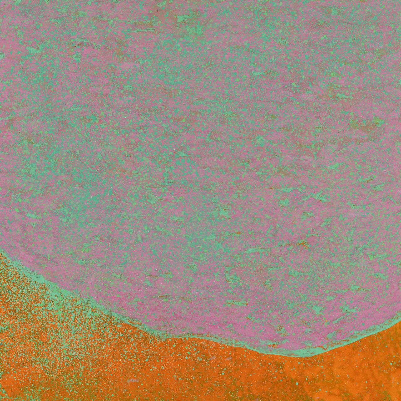 紀嘉華，《粉色宇宙》，油彩、亞麻布，76 x 76 cm，2023-2024（耿畫廊提供）