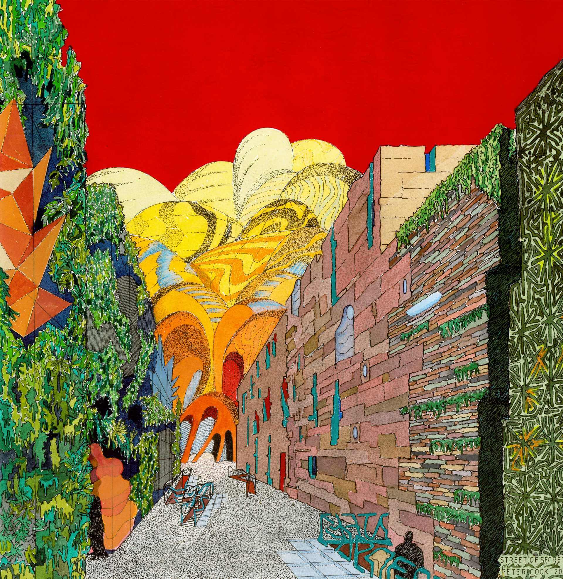 Peter Cook《Street of Secrets》。（台北當代藝術館提供）