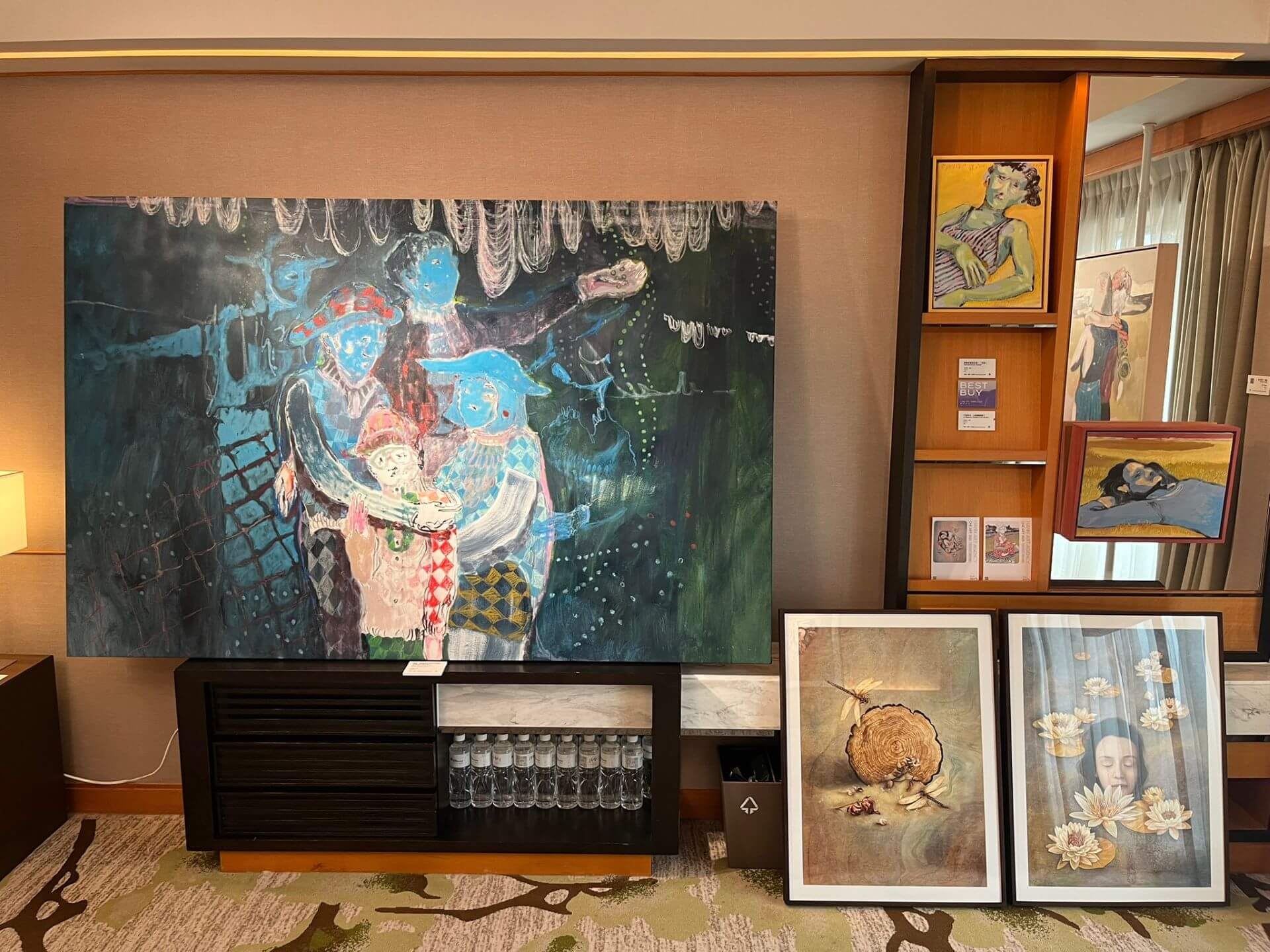 涵藝術展間一景。（本刊資料室）