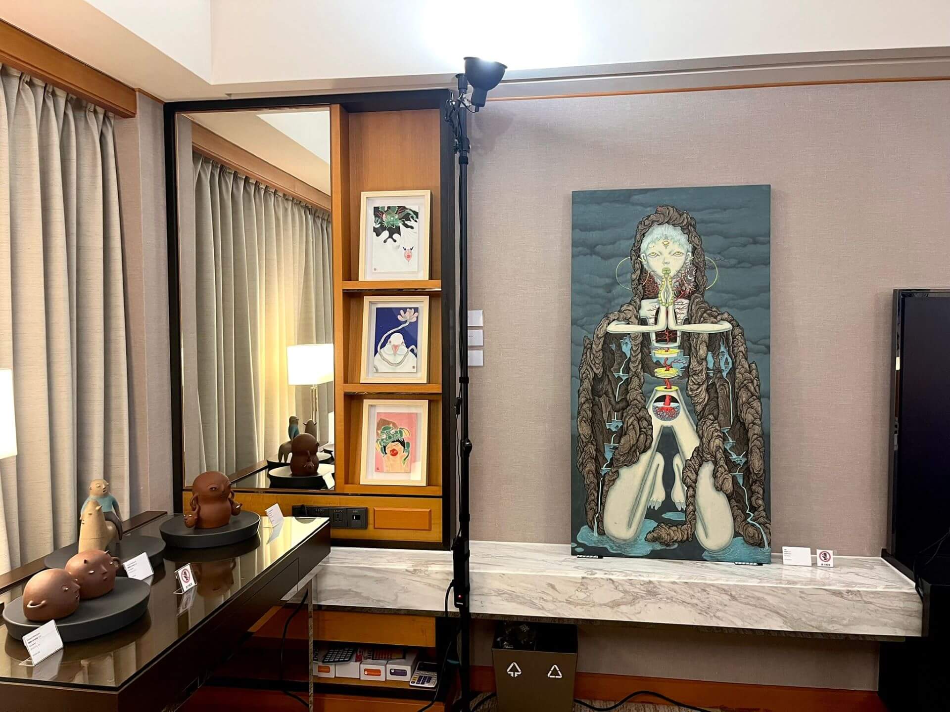 沂藝術展間一景。（本刊資料室）