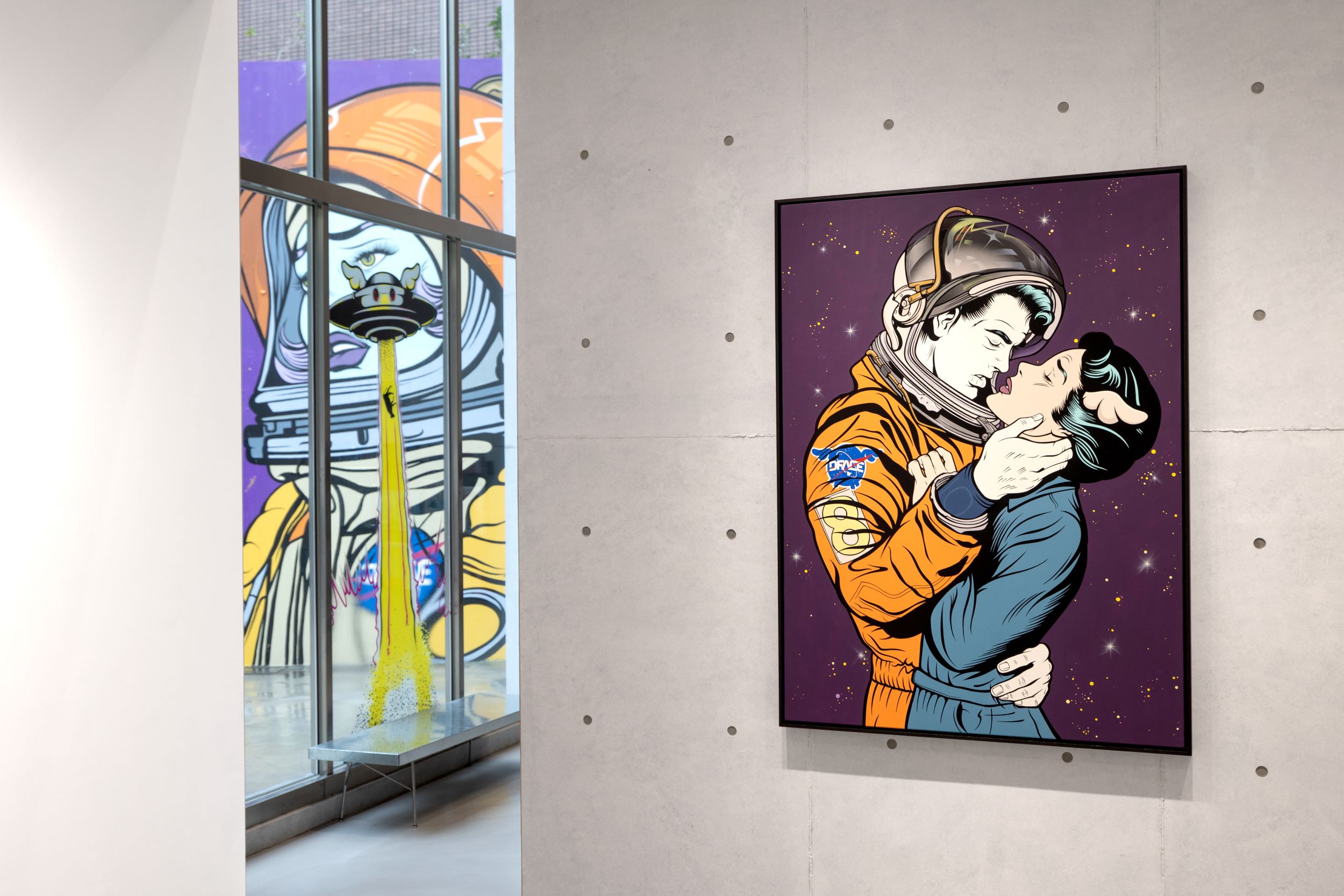 D*FACE個展「NO SPACE LIKE HOME」展場。（DOPENESS ART LAB提供）