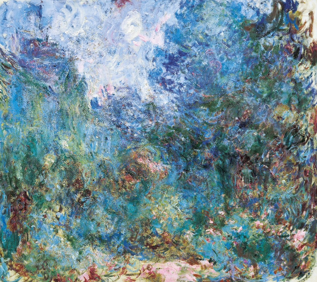 1922-1924年間，莫內《從玫瑰之庭看見的家》，油畫。（© Musée Marmottan Monet&nbsp;）