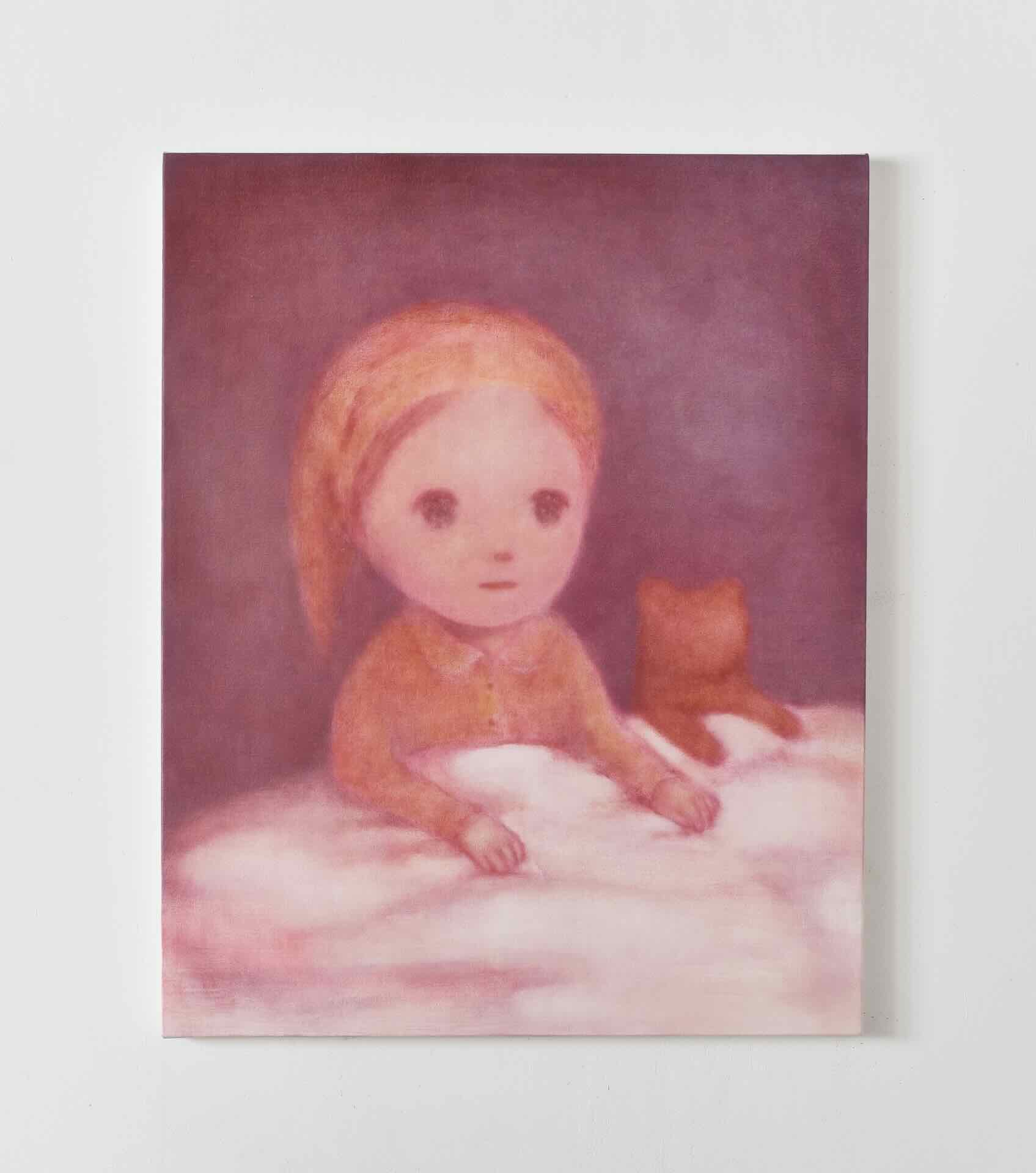 收藏家謝亞修的Best Buy 3,000 USD：ミノリ（Minori ）《無題》（Untitle） 91 x 72.7 cm 油彩，2024。ONE ART Taipei提供