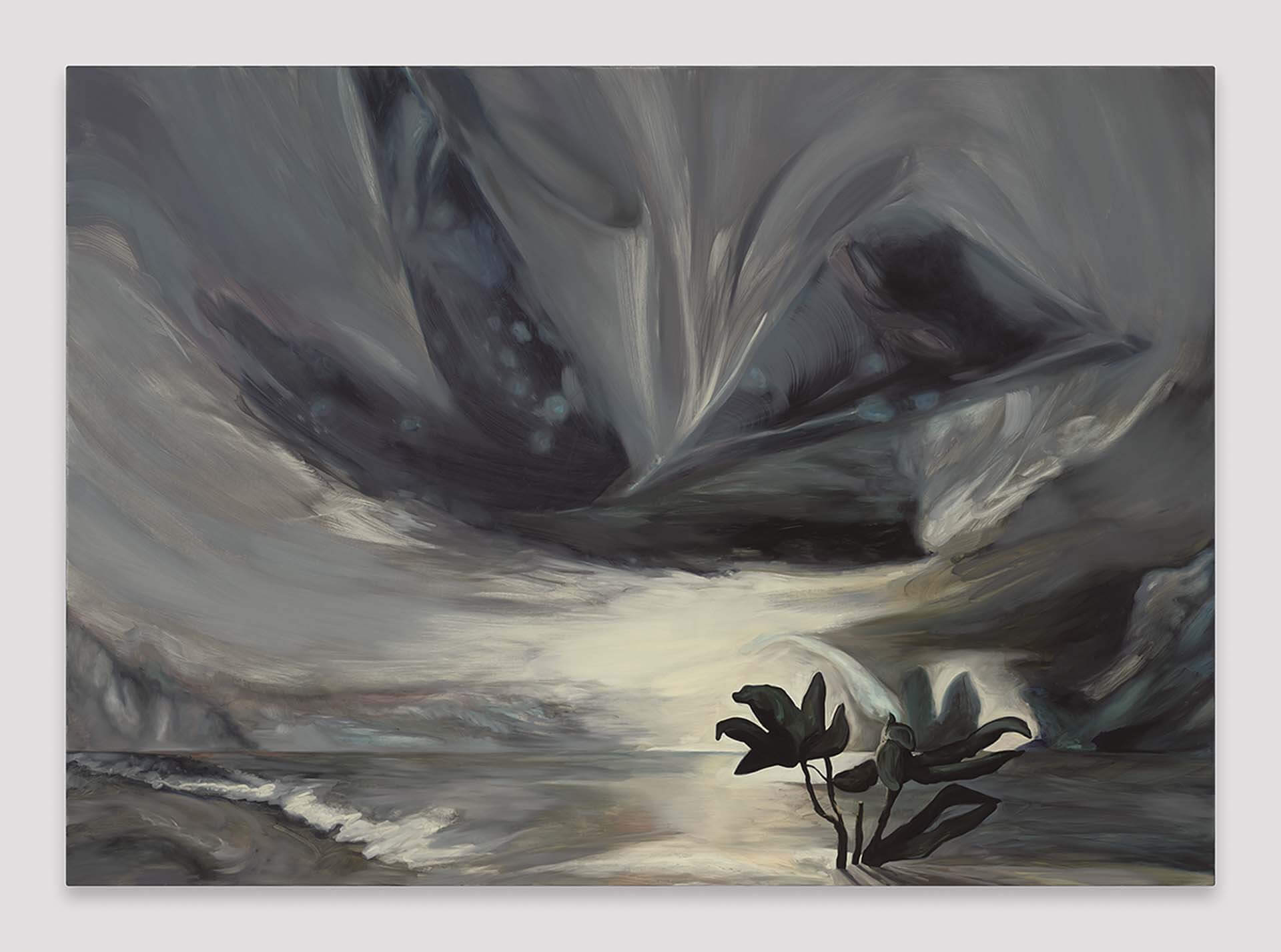 艾瑪．韋伯斯特，《製作的方法 The Means That Make》，亞麻布面油畫，152.4 × 213.4 cm，2025。（攝影／Marten Elder，貝浩登提供）