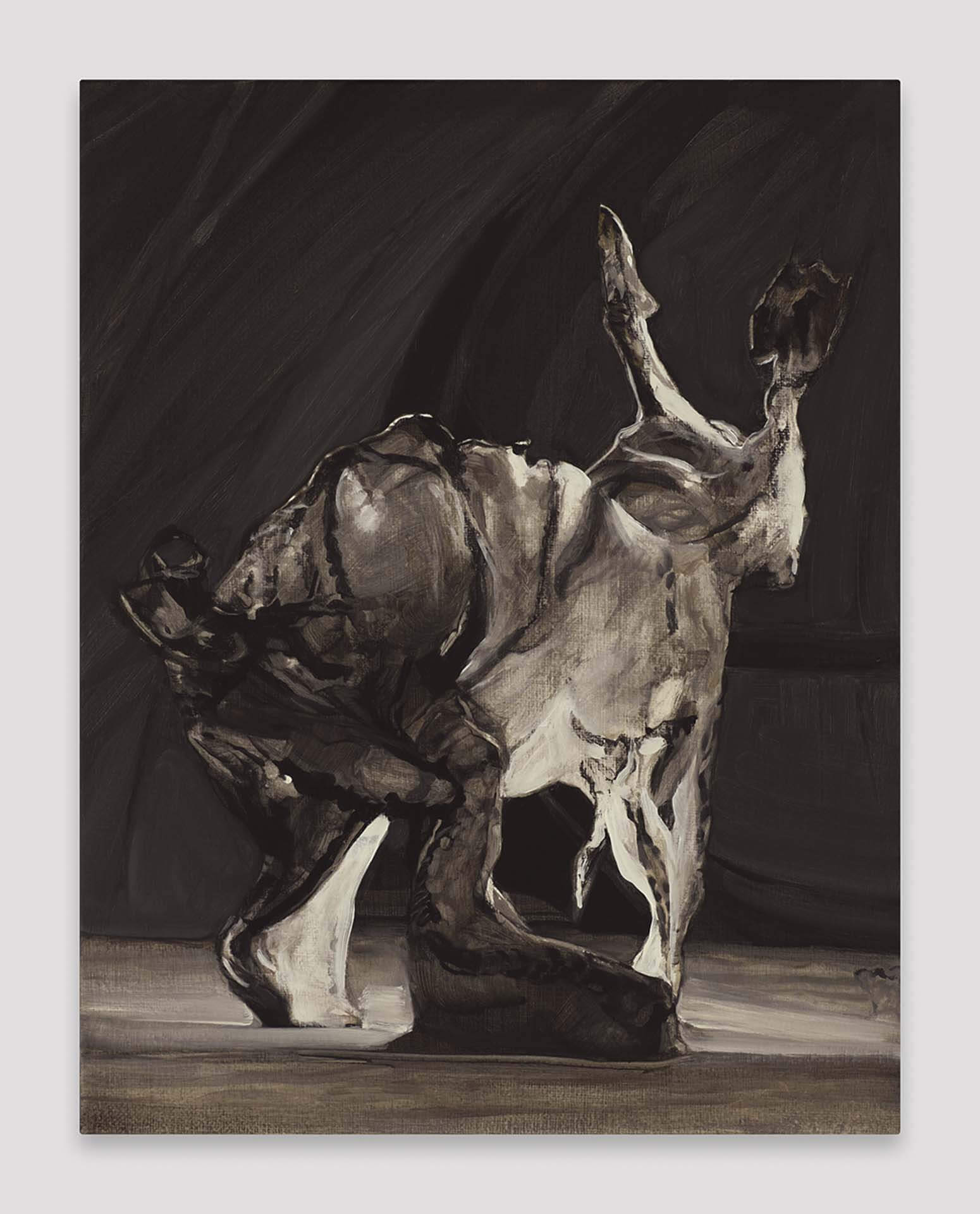 艾瑪．韋伯斯特，《心靈的界限 Heart-bound》，亞麻布面油畫，35.6 × 27.9 cm，2025。（攝影／Marten Elder，貝浩登提供）