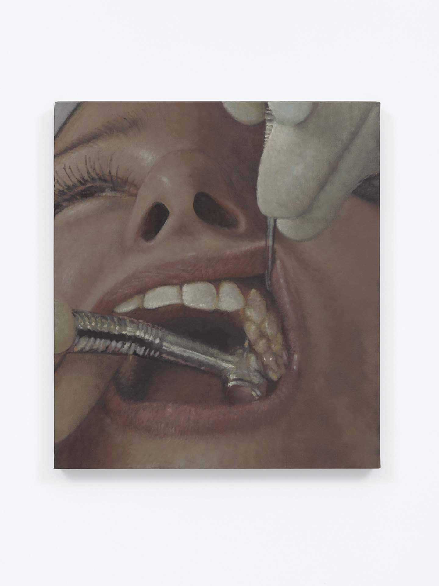 伊西．伍德，《I won’t / always do the right thing》，油彩畫布，2021。（攝影／Damian Griffiths，© Issy Wood 2023，藝術家；Carlos/Ishikawa（倫敦）；Mich…