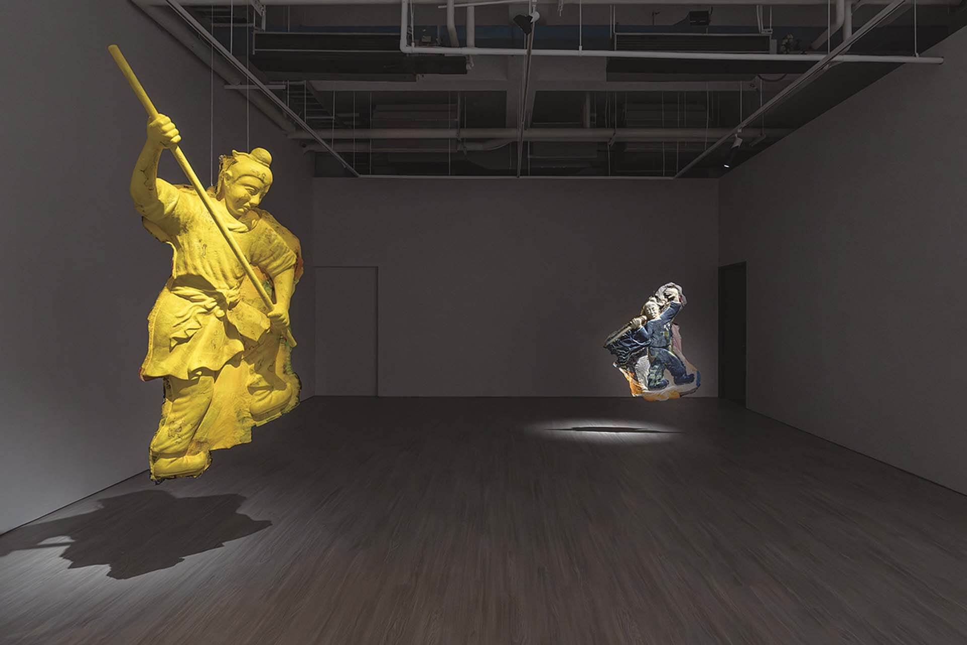 「走自己路的」李明則個展於安卓藝術展出一景。（安卓藝術提供）