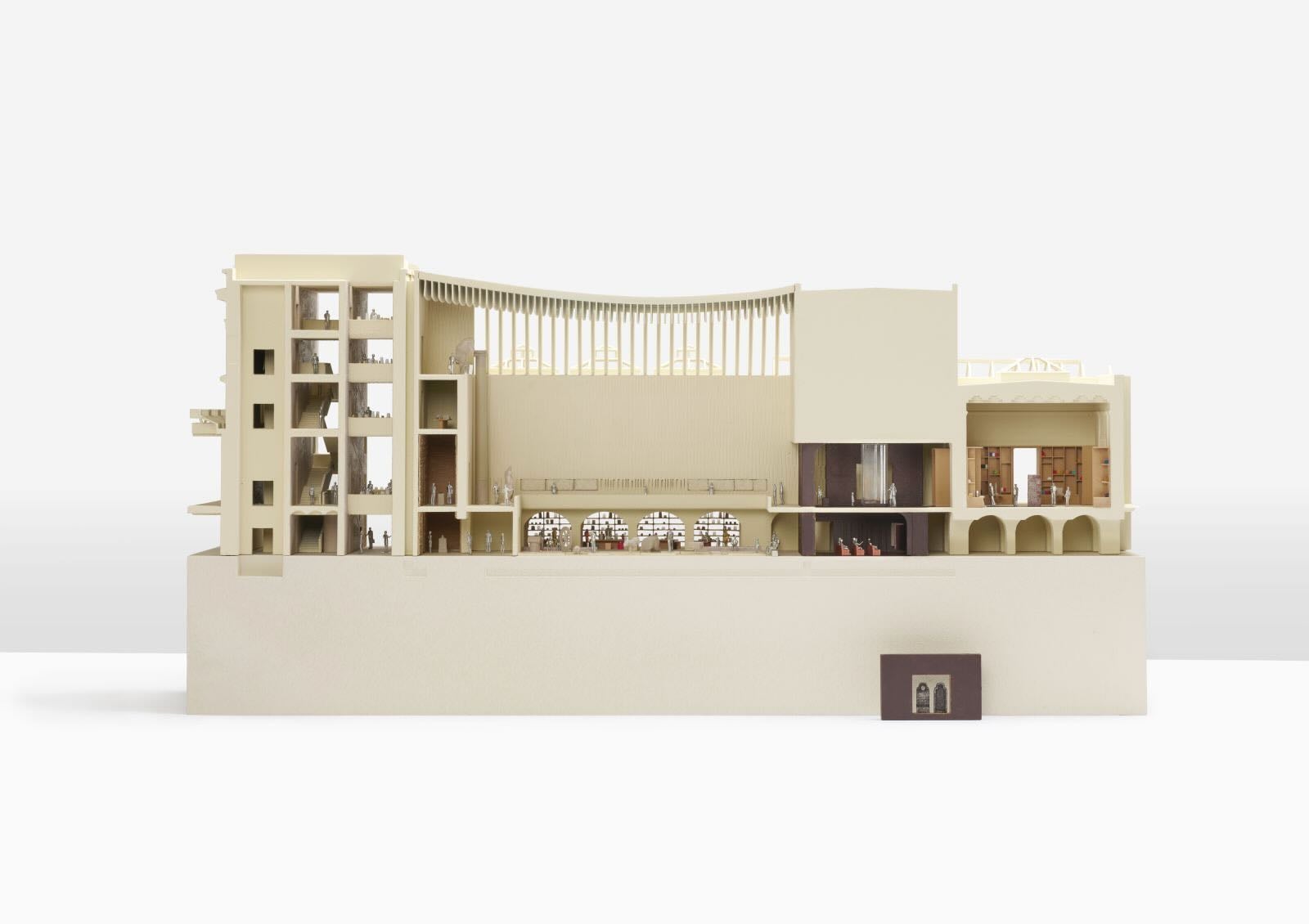 LGA在競賽中脫穎而出的建築模型。大英博物館提供， © LGA