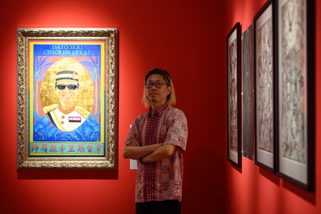 旅居臺灣25年的馬來西亞藝術家李迪權，獲本屆「優選獎」。攝影／ANPIS FOTO王世邦，圖片提供／桃園市立美術館。