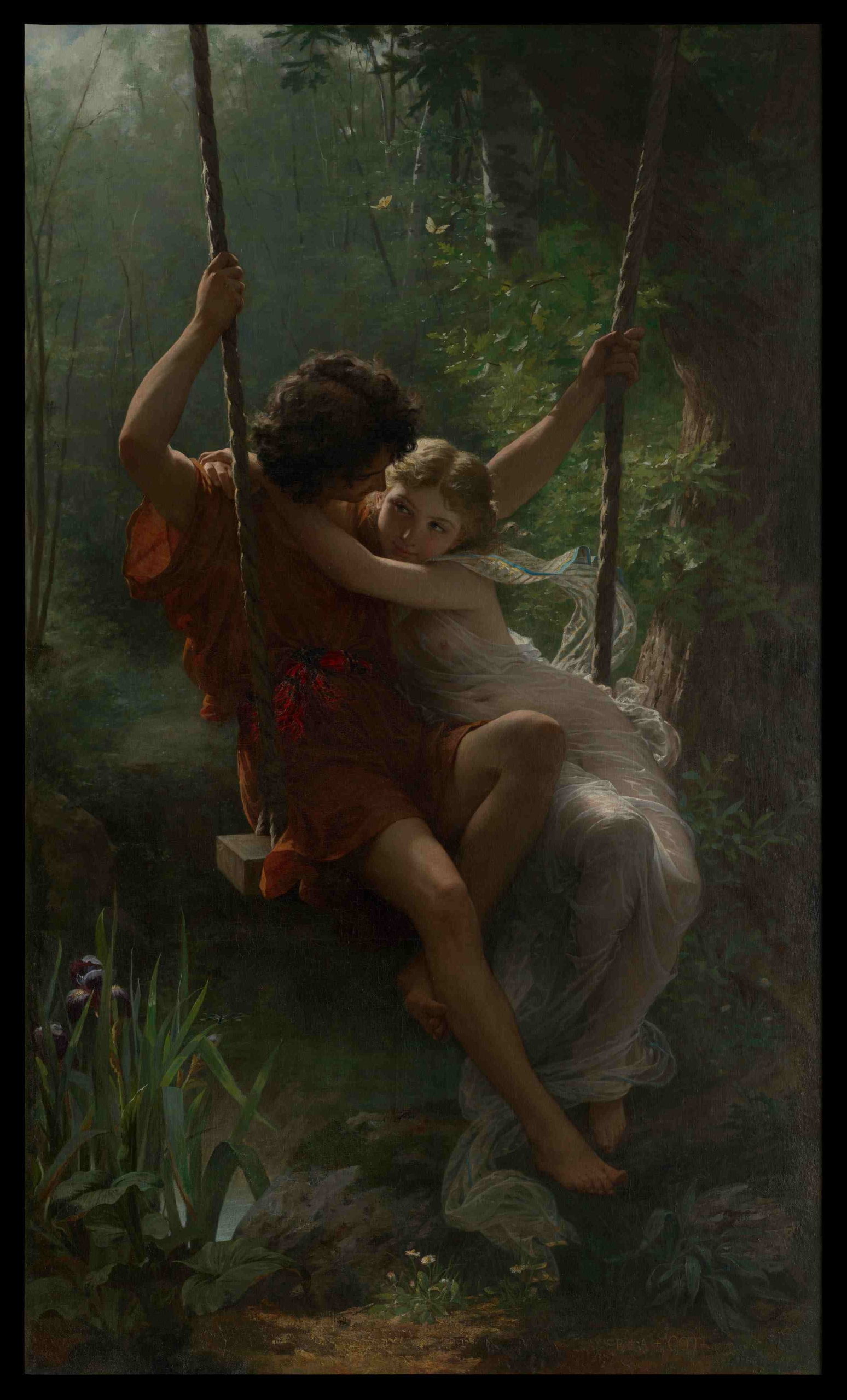 皮埃爾·奧古斯特，《春日》，1873。（ 圖／美國大都會博物館。）© The Metropolitan Museum of Ar_2_Pierre-Auguste Cot_springtime_image© The Metropolitan…