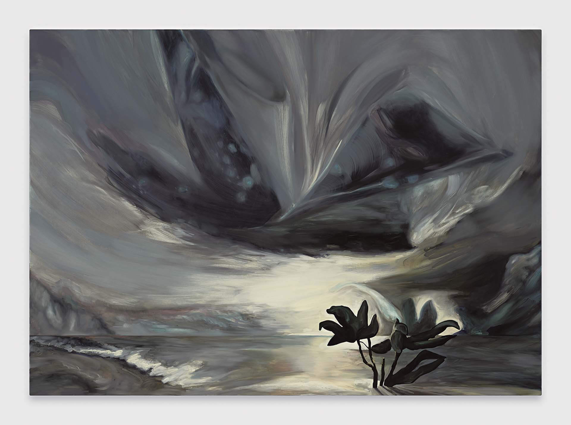 艾瑪．韋伯斯特，《製作的方法 The Means That Make》，亞麻布面油畫，152.4×213.4 cm，2025。（攝影／Marten Elder，貝浩登提供）