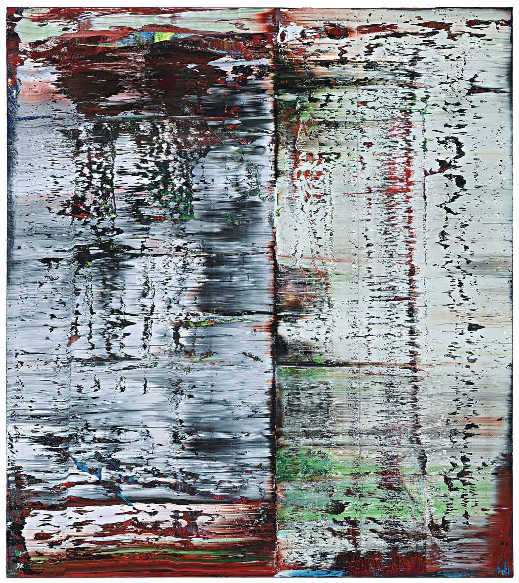 李希特，《抽象》，油彩、畫布，235×210×9 cm，1990。（清翫雅集提供）
