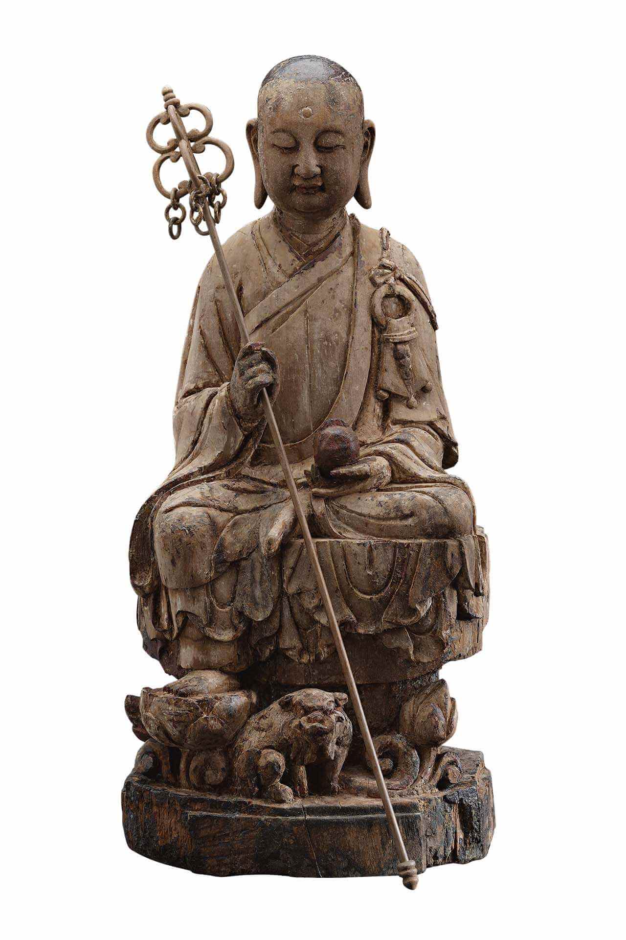 圖5 明〈地藏菩薩坐像〉，高48.6公分，中台世界博物館藏。