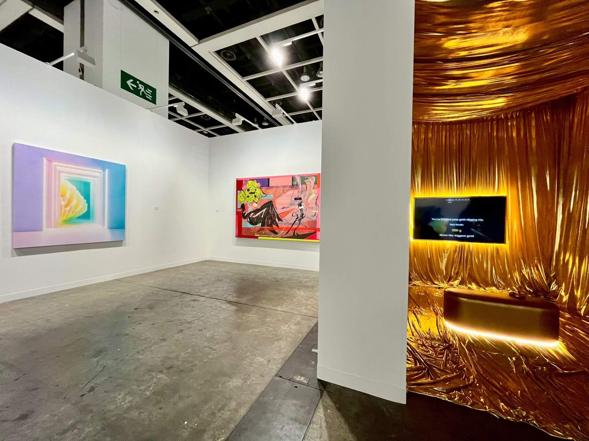 德薩畫廊展位一景。（本刊資料室）