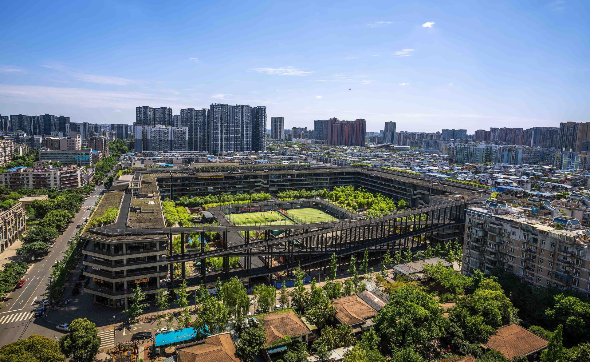 由劉家琨所設計的標誌性公共項目「西村大院」（2015）。©Pritzker Architecture Prize，存在建築提供