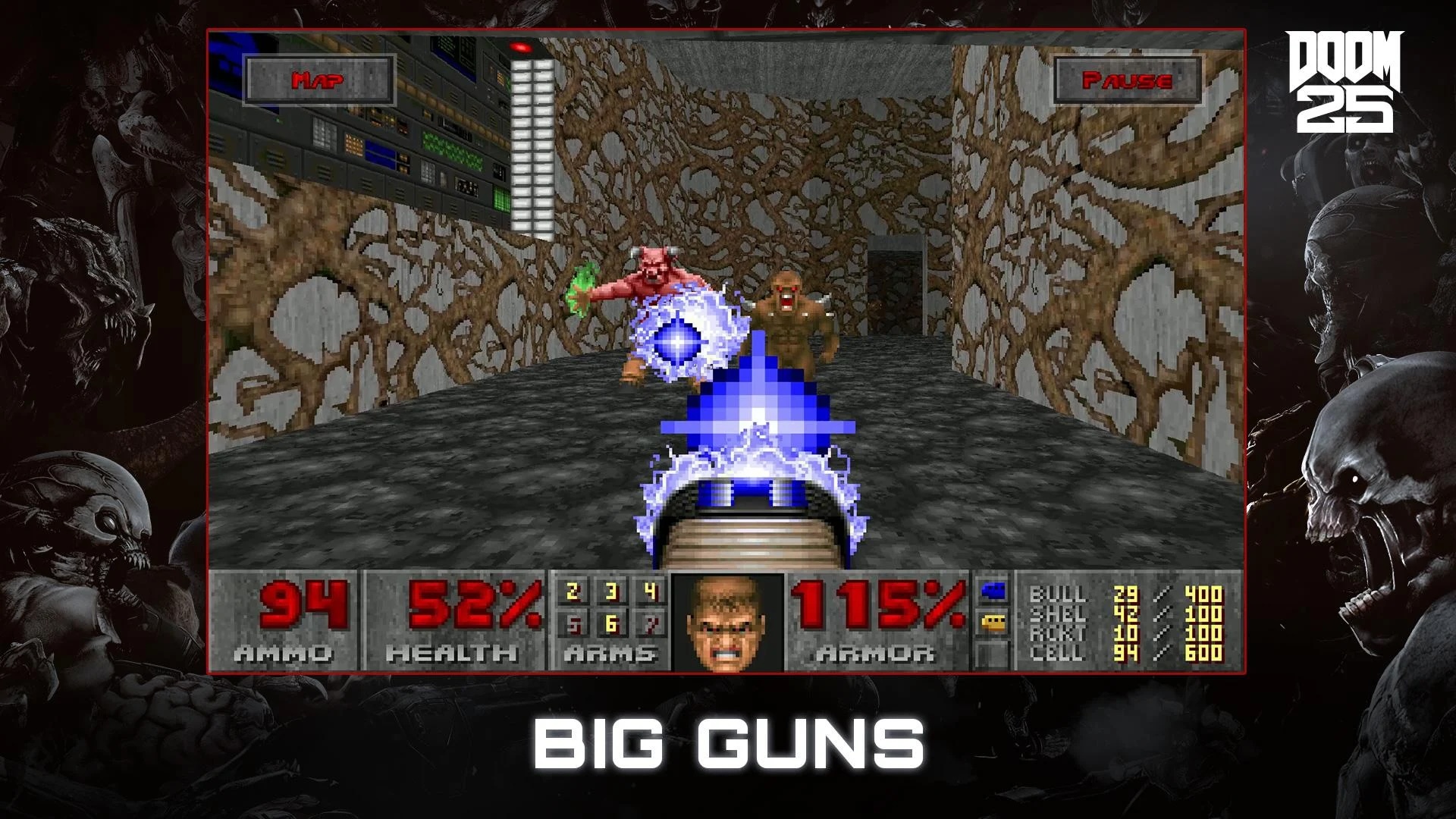 《毀滅戰士》（Doom，1993）遊戲畫面。&nbsp;©google play