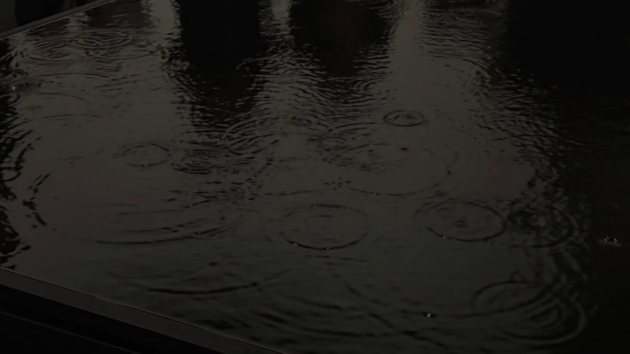 坂本龍一、高谷史郎，《water state 1》，2013。 （攝影／鄭禹彤）