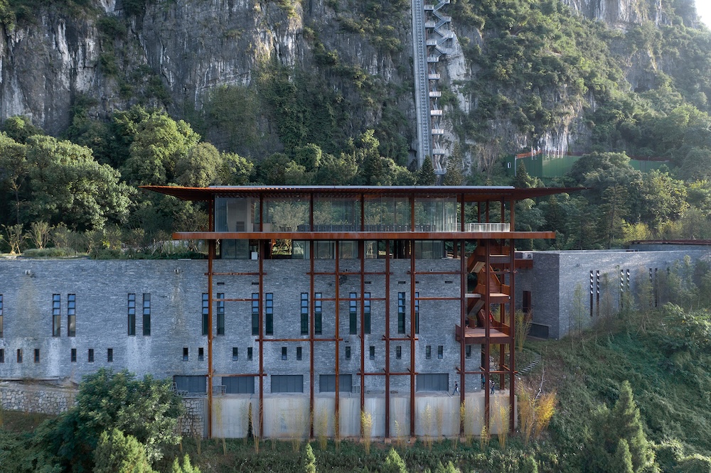 「二郎鎮天寶洞區域改造項目｣外部景觀。©Pritzker Architecture Prize，存在建築提供