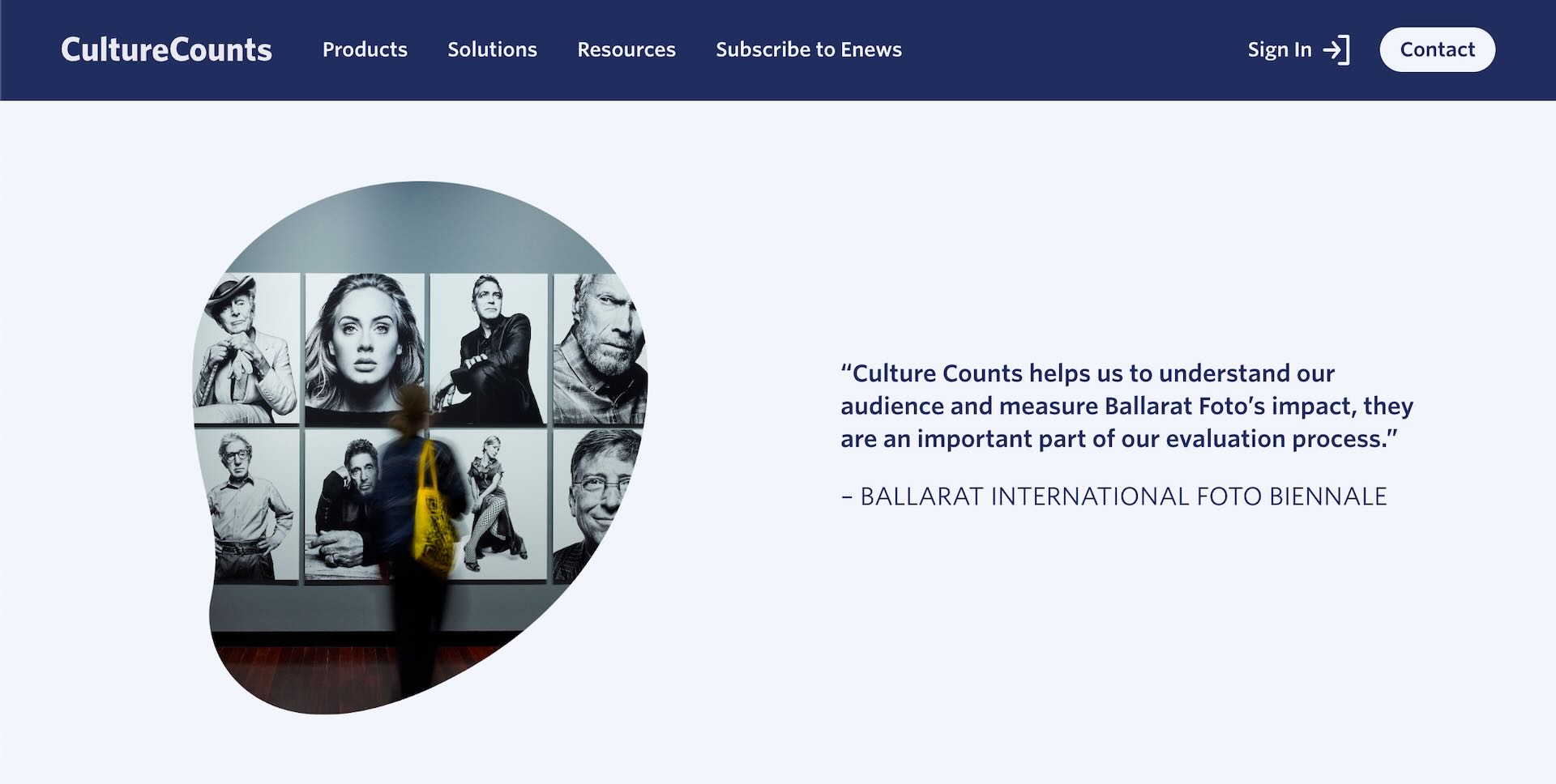 英國平台《Culture Counts》嘗試以量化方式評估藝術與文化的品質，包括美感、歸屬感、原創性、卓越性、觀眾參與度及藝術價值等指標。圖片擷取自《Culture Counts》平台。