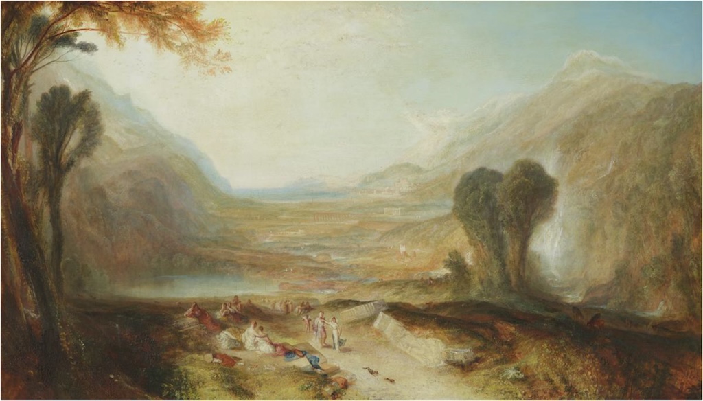 約瑟夫．馬洛德．威廉．透納，《阿波羅和達芙妮的故事》（Story of Apollo and Daphne），1837。（圖片來源／TATE）