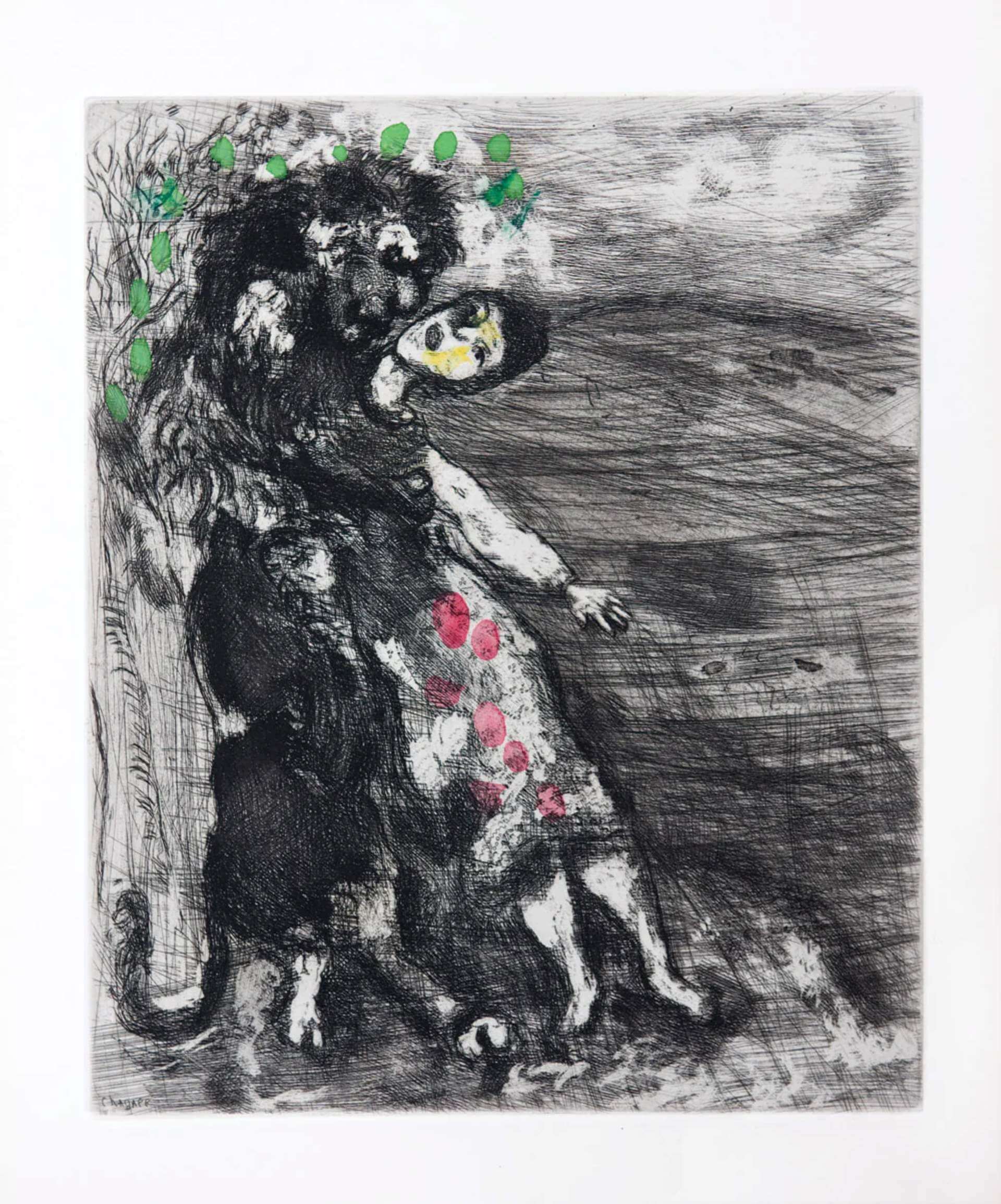 夏卡爾〈戀愛的獅子〉。（©Goldmarkart）