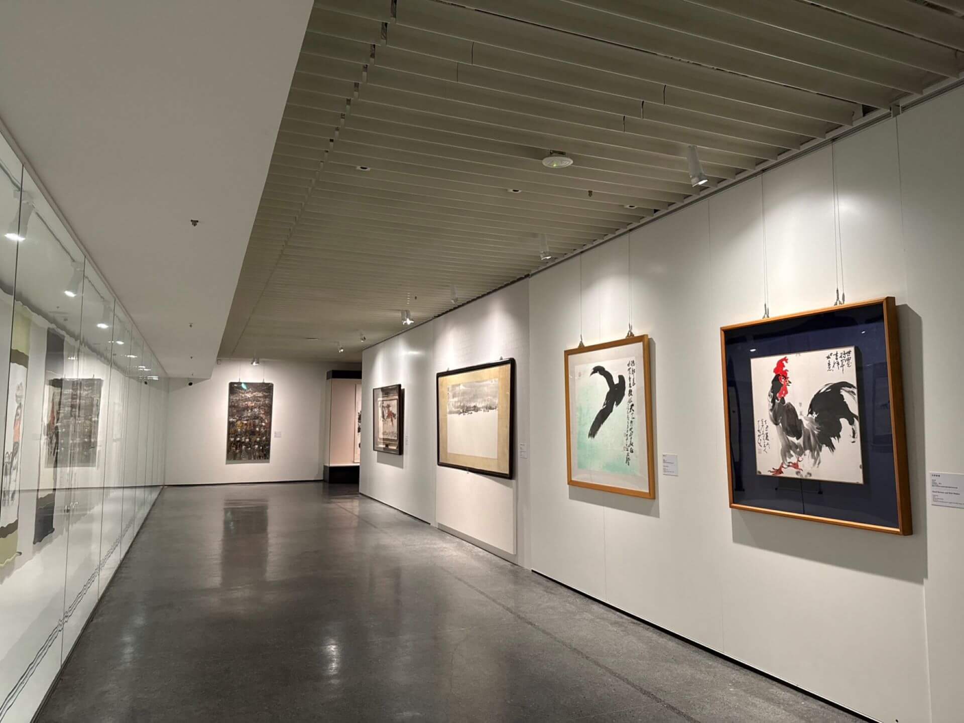 史博館「李奇茂百年展」展廳現場。（攝影／朱佑霖）