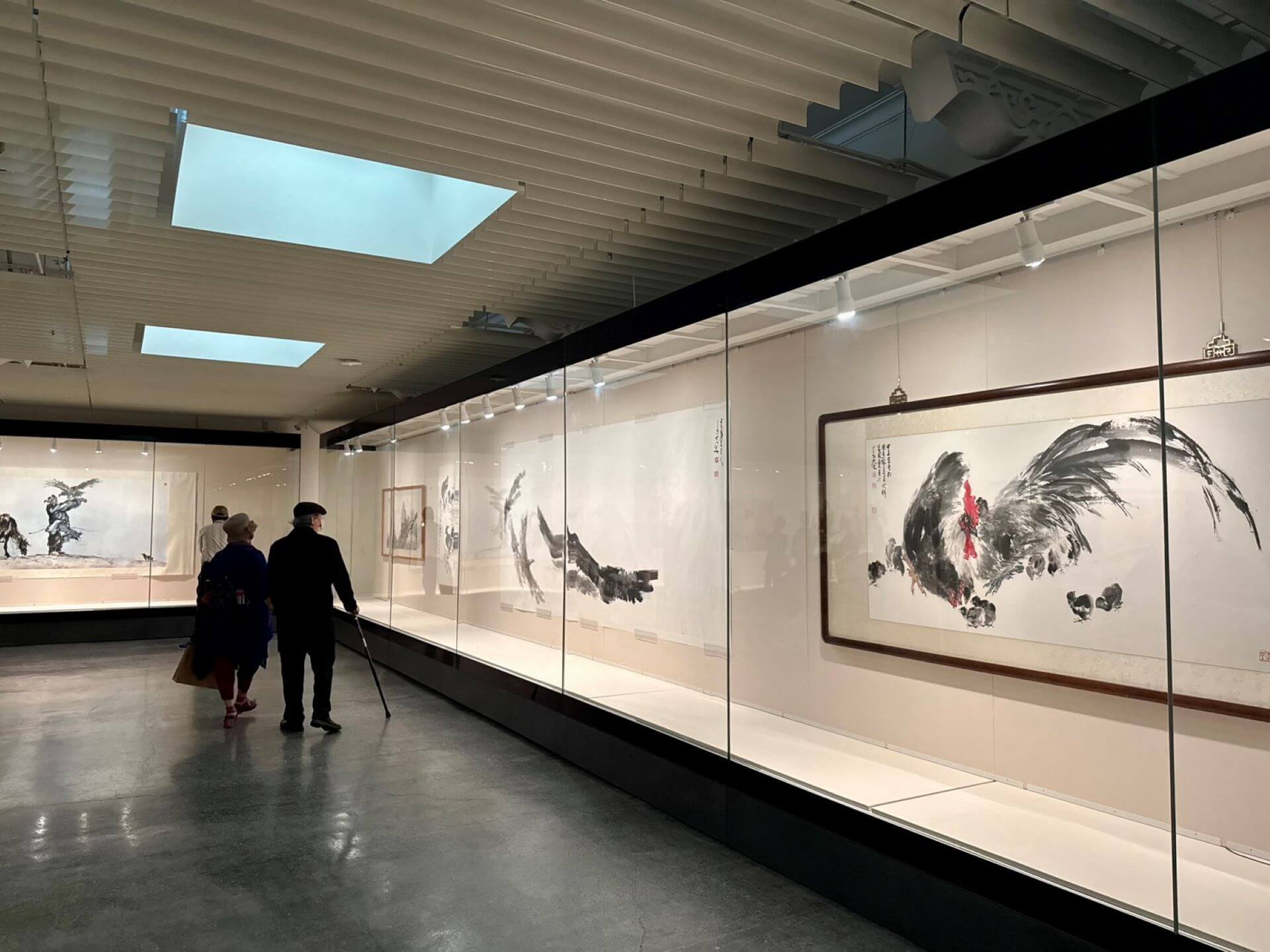 國立歷史博物館「李奇茂百年展」自即日起展出至6月8日，邀請民眾前來感受臺灣水墨大師蘊含在作品中的深厚情感。（攝影／朱佑霖）