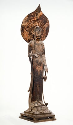 圖3 國寶 飛鳥時代7世紀〈觀音菩薩立像（百濟觀音）〉，奈良法隆寺藏。