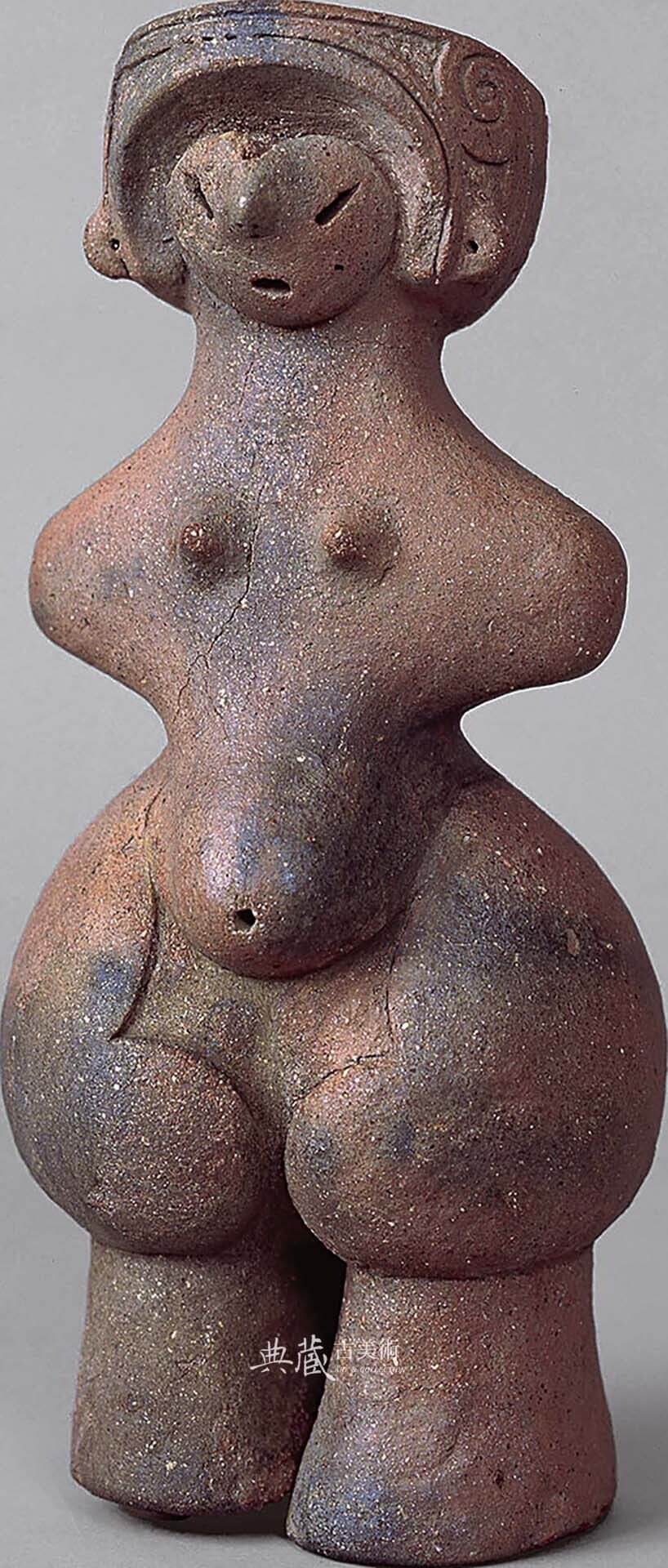 圖5 國寶 繩文時代中期約5400至4500年前《土偶》，茅野市尖石繩文考古館藏。圖／茅野市尖石繩文考古館。5月20日至6月8日展出。