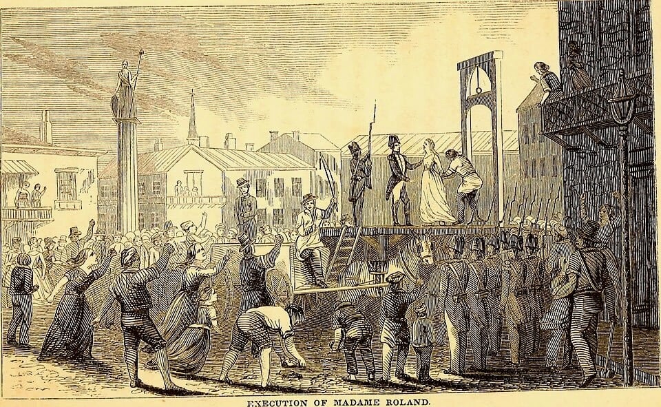 Illustration from The History of Madame Roland, a biography from 1850。（圖片取自維基百科）