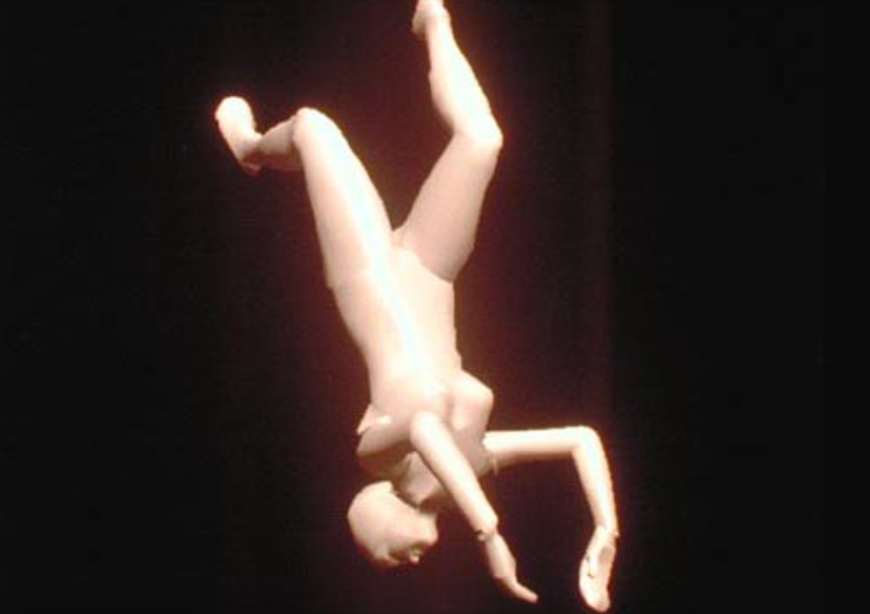 蕾貝卡．艾倫，《游泳者》（1981）&nbsp;為長度僅六秒的動態影片，是呈現「人類運動」電腦動畫的首批範例之一。©Rebecca Allen