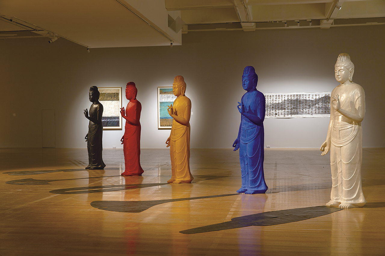 賴純純，《心器》，塑鋼、鉛皮，尺寸依場地而定，1997。國立臺灣美術館典藏。（臺北市立美術館提供）