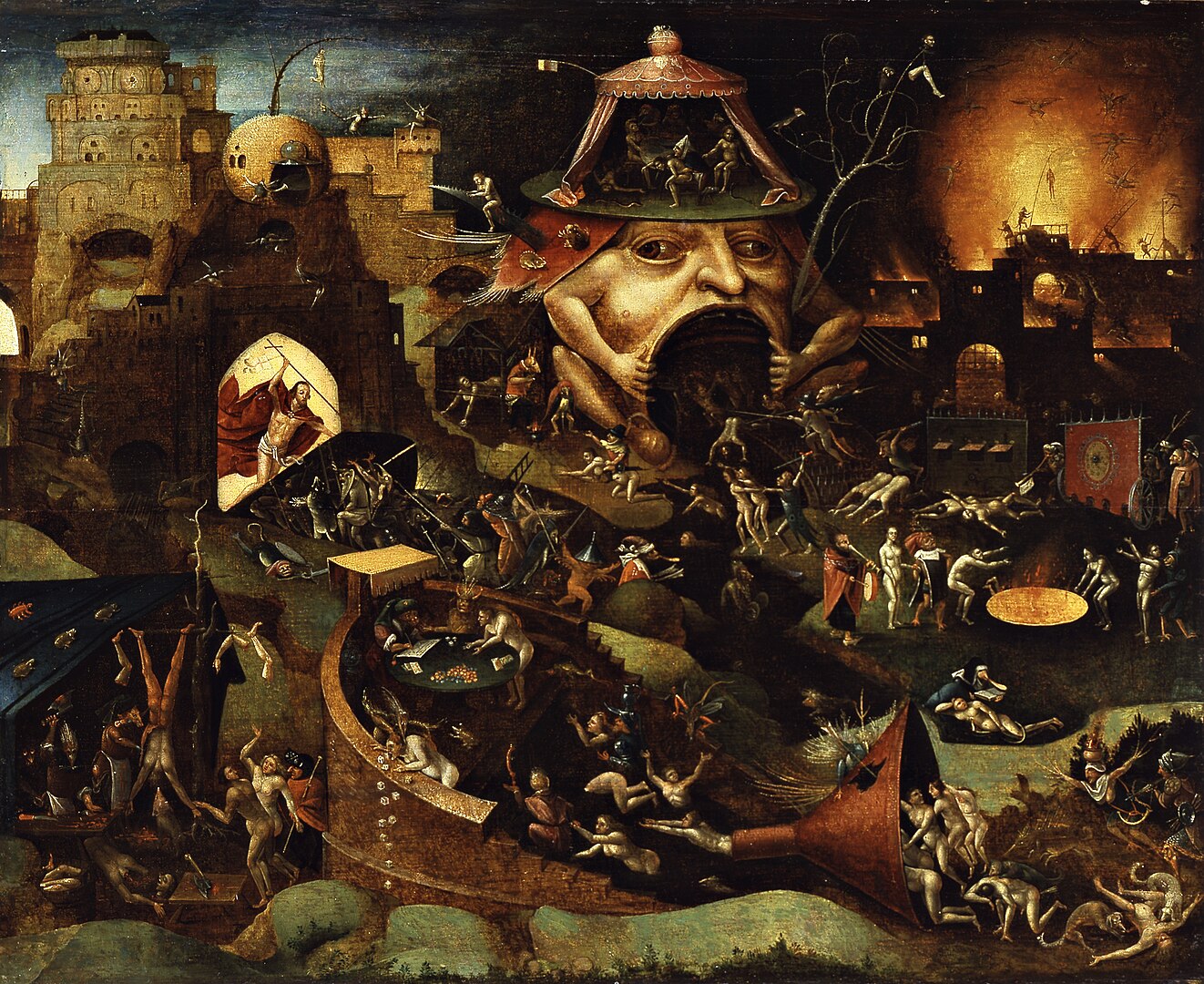 由波希(Hieronymus Bosch)匿名追隨者所作的《邊緣地帶的基督》(約1575年)。(Public Domain)