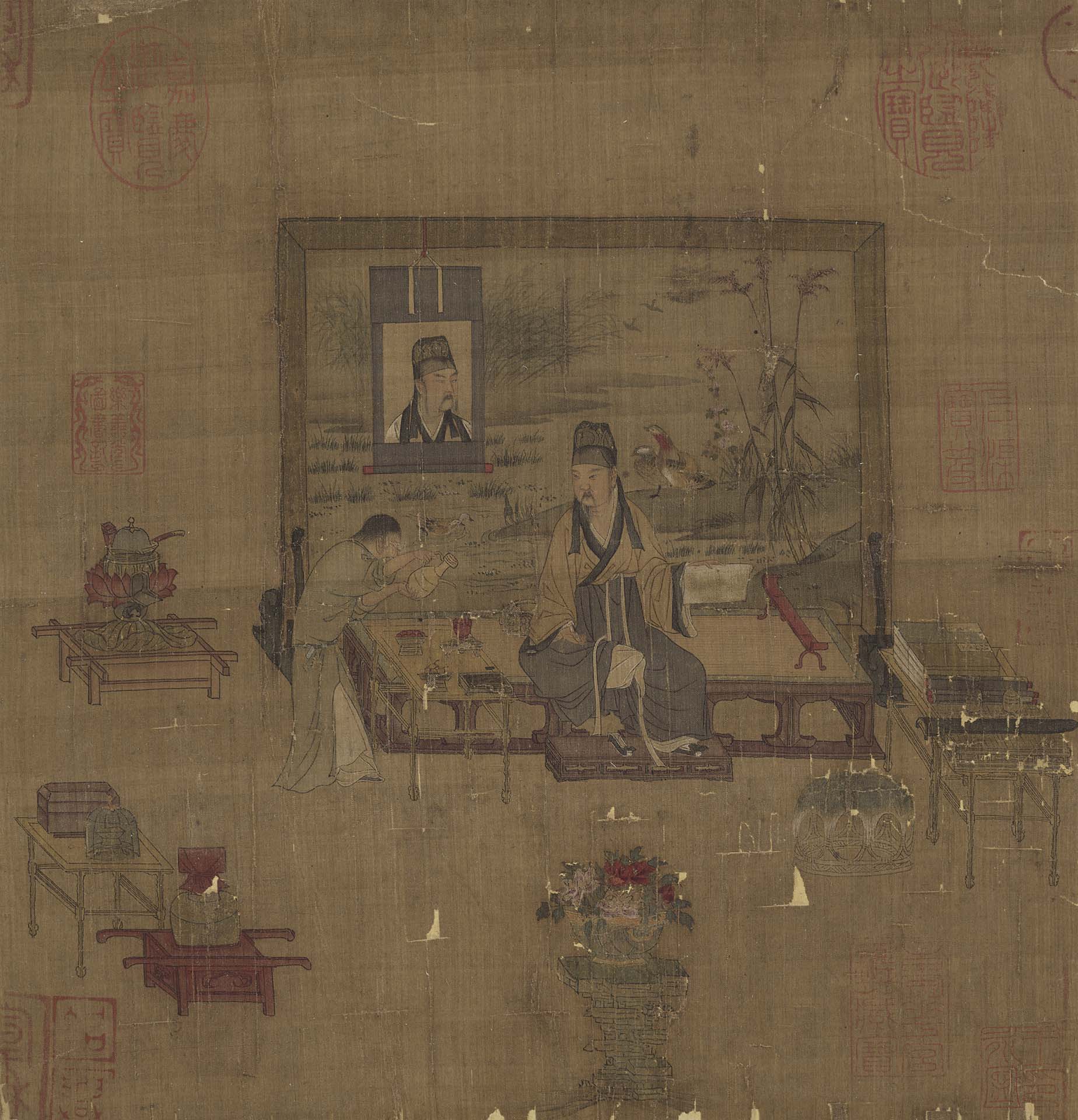 宋〈無款人物〉，絹本設色，29×27.8公分，國立故宮博物院藏。©國立故宮博物院Open Data